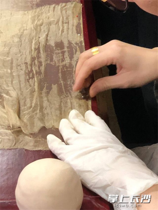 正在仿制中的素紗單衣。