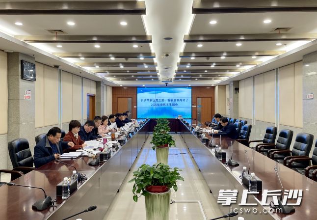 長沙高新區(qū)黨工委,、管委會領導班子2020年度民主生活會召開。長沙晚報全媒體記者 唐朝昭 攝