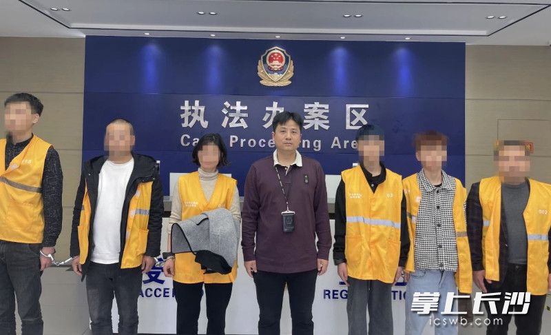 犯罪嫌疑人被抓獲,。通訊員 供圖