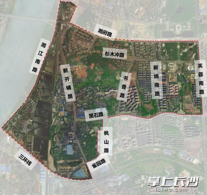 黑石鋪城市更新片區(qū)項(xiàng)目區(qū)域圖,。  資料圖片