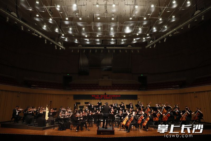 2024湖南音樂(lè)季“德奧之聲”交響音樂(lè)會(huì)（一）奏響,。均為長(zhǎng)沙晚報(bào)通訊員 朱寒冰 攝