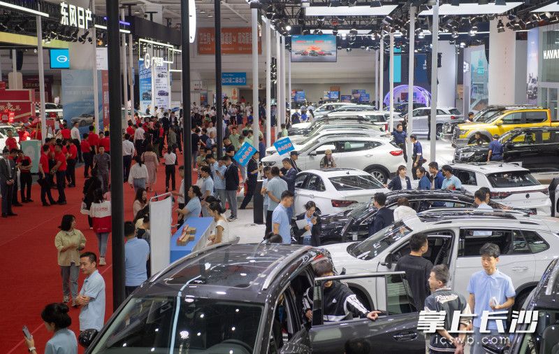湖南車展現(xiàn)場人氣爆棚,，銷售紅火,。   長沙晚報全媒體記者 鄒麟 攝