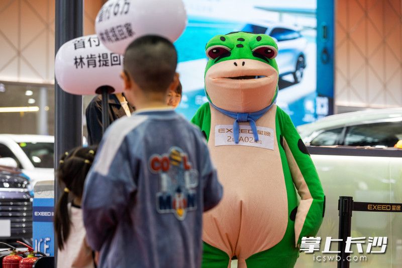 2024湖南車展里的可愛元素,。  均為長沙晚報(bào)全媒體記者董陽攝