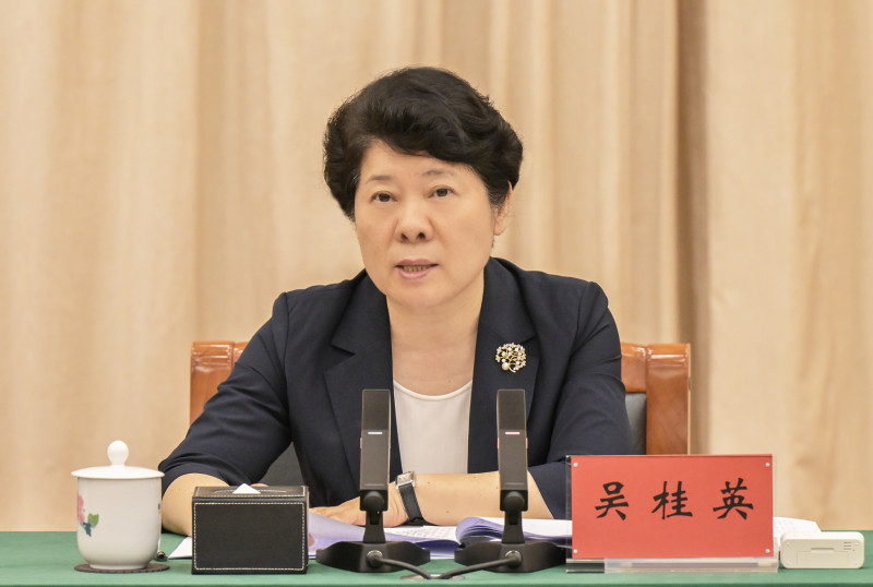 省委常委,、市委書記吳桂英主持并作總結(jié)講話,。均為長沙晚報全媒體記者 余劭劼 攝