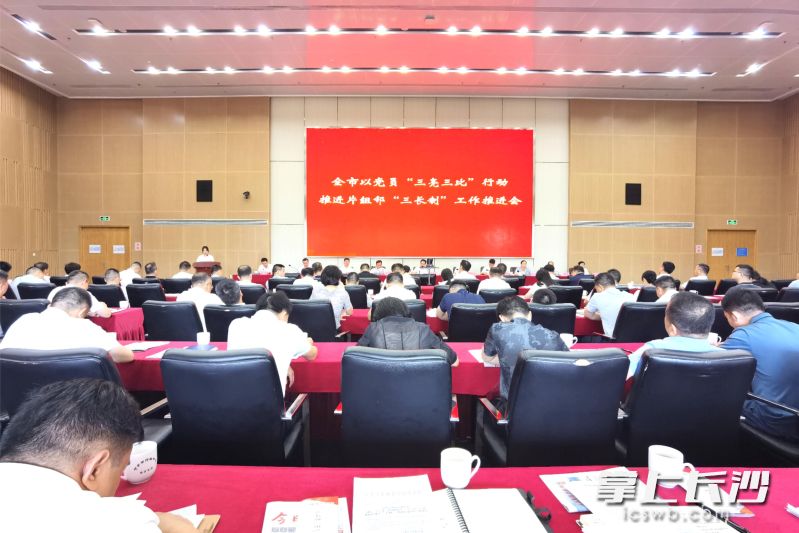 寧鄉(xiāng)市召開以黨員“三亮三比”行動(dòng)推進(jìn)片組鄰“三長(zhǎng)制”工作推進(jìn)會(huì),。  長(zhǎng)沙晚報(bào)全媒體記者 張禹 攝