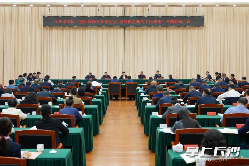 11月6日,，市政協(xié)“提升長沙文化軟實力 更好擔負新的文化使命”專題協(xié)商會議召開,。長沙晚報全媒體記者 郭雨滴 攝