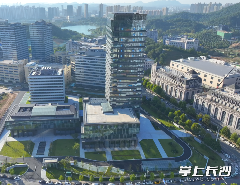 9日，由中建五局承建的全球首例百米高層盒式結(jié)構(gòu)工業(yè)上樓項(xiàng)目——同有科技項(xiàng)目交付入駐,。  長沙晚報(bào)通訊員 王蕾 供圖