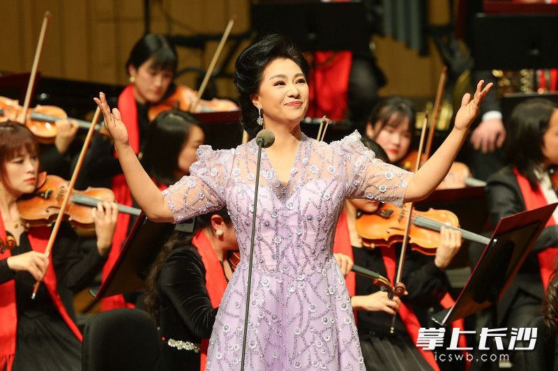 湘籍女高音歌唱家王麗達(dá)表演。