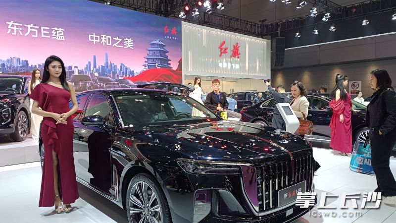 在各大車展上，新能源車的受關注度大多明顯高于傳統(tǒng)燃油車,。均為長沙晚報全媒體記者 曹開陽 攝