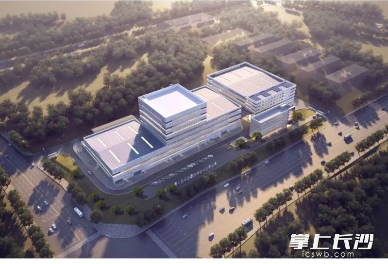 將于今年4月交付使用的湖南蒙星納米材料科技有限公司生產(chǎn)基地效果圖,。