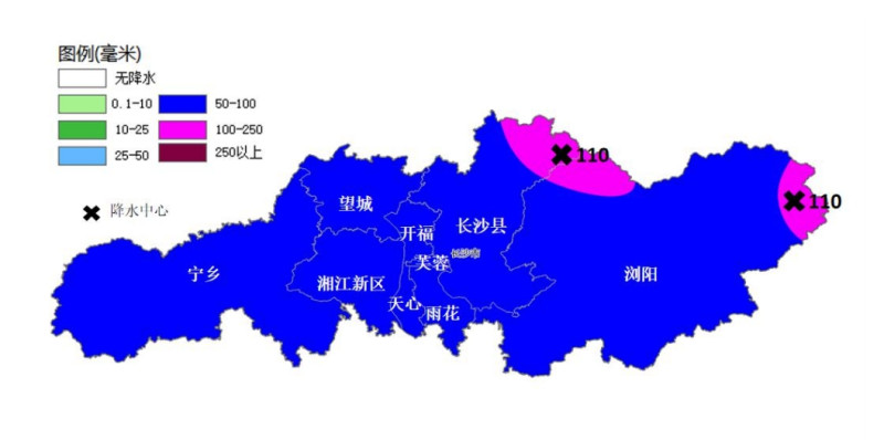 21日8時到22日8時降雨量預(yù)報(bào)（單位：毫米）