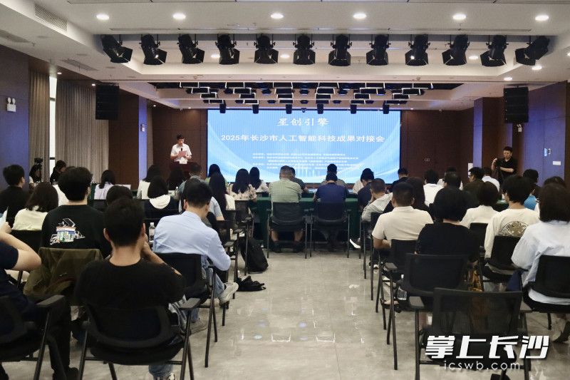 2025年長沙市人工智能科技成果對接會現(xiàn)場,。長沙晚報通訊員 劉嘉麒 供圖