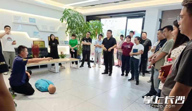 培訓(xùn)現(xiàn)場,。 長沙晚報(bào)通訊員 李奕潛 供圖