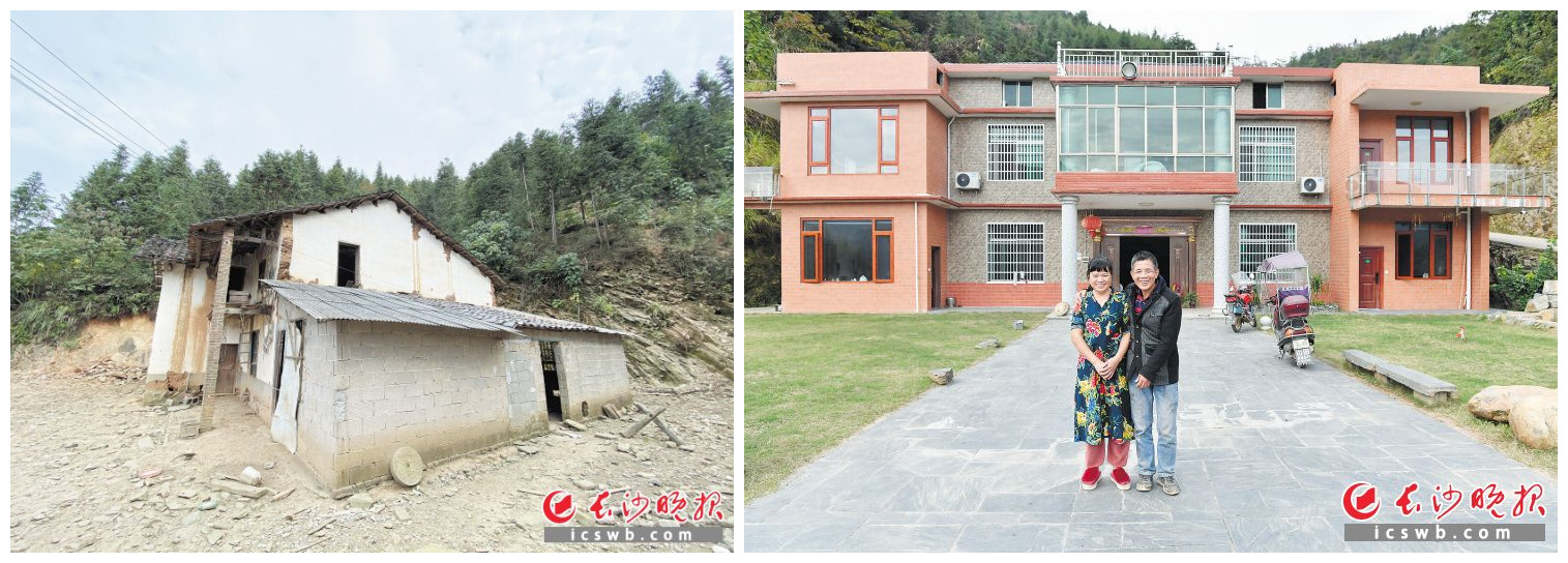 5年間，瀏陽市淳口鎮(zhèn)楓林湖村孔小江從危房搬進(jìn)了自建新房,，還開起了民宿,，日子越過越紅火。