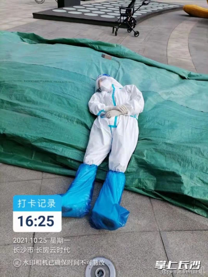 25日流傳網(wǎng)絡(luò)的“秒睡”照,。除署名外均為通訊員 張璋 攝