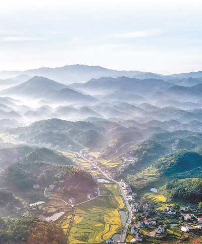 雙峰縣田園風(fēng)光。