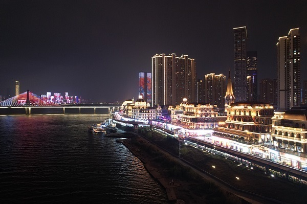 漁人碼頭夜景,。李芳森攝