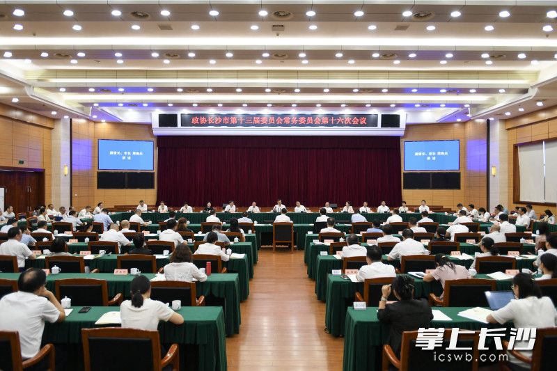 16日，長沙市政協(xié)召開專題議政性常委會,，聚焦“加快發(fā)展新質(zhì)生產(chǎn)力 打造人工智能長沙高地”主題開展協(xié)商議政,。  長沙晚報全媒體記者 郭雨滴 攝