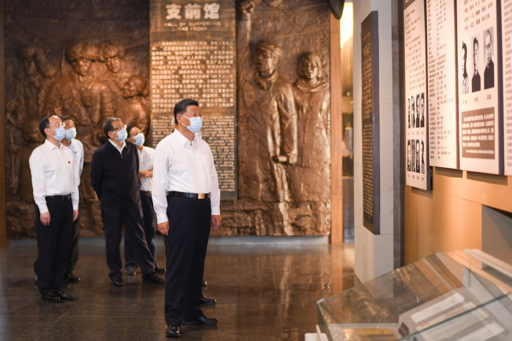 2022年8月16日，習(xí)近平總書記在遼寧省錦州市考察遼沈戰(zhàn)役紀念館,。新華社記者 燕雁 攝